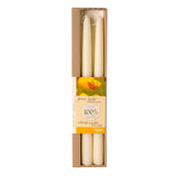 Dipam Taper Candles 9.8 x 0.9 inches - pair (beeswax or ivory)