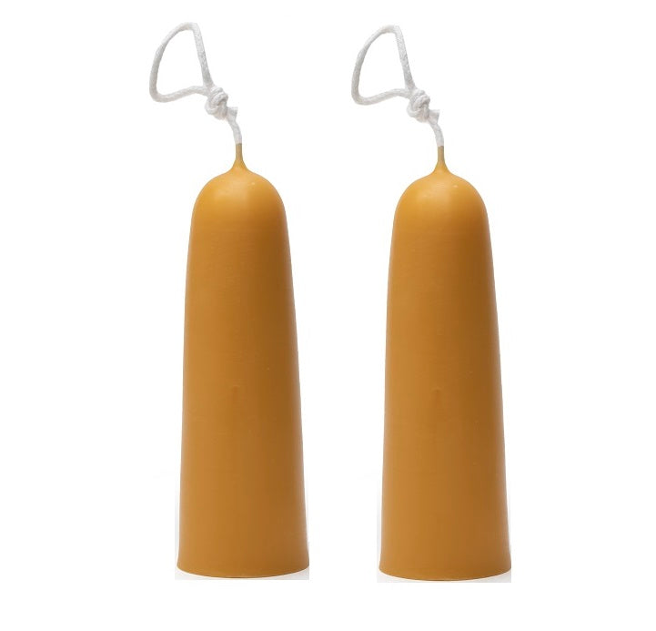 Dipam 100% Beeswax Dipped Candles -  1 pair