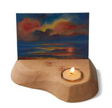 Photo or Postcard Holder w/ Beeswax Tealight Candle