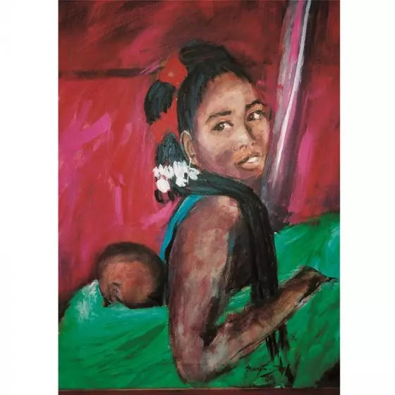 Marjan van Zeyl Postcards - Woman with Hair Adornment