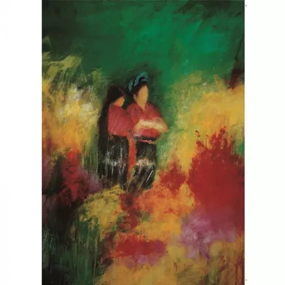 Marjan van Zeyl Postcards - Mayan Women on Flower Market