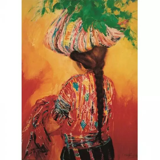 Marjan van Zeyl Postcards - Mayan Woman with Tzut and Huipil